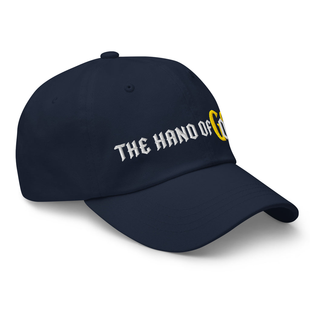 Back/detail view of The Hand of OG Embroidered Dad Hat hat