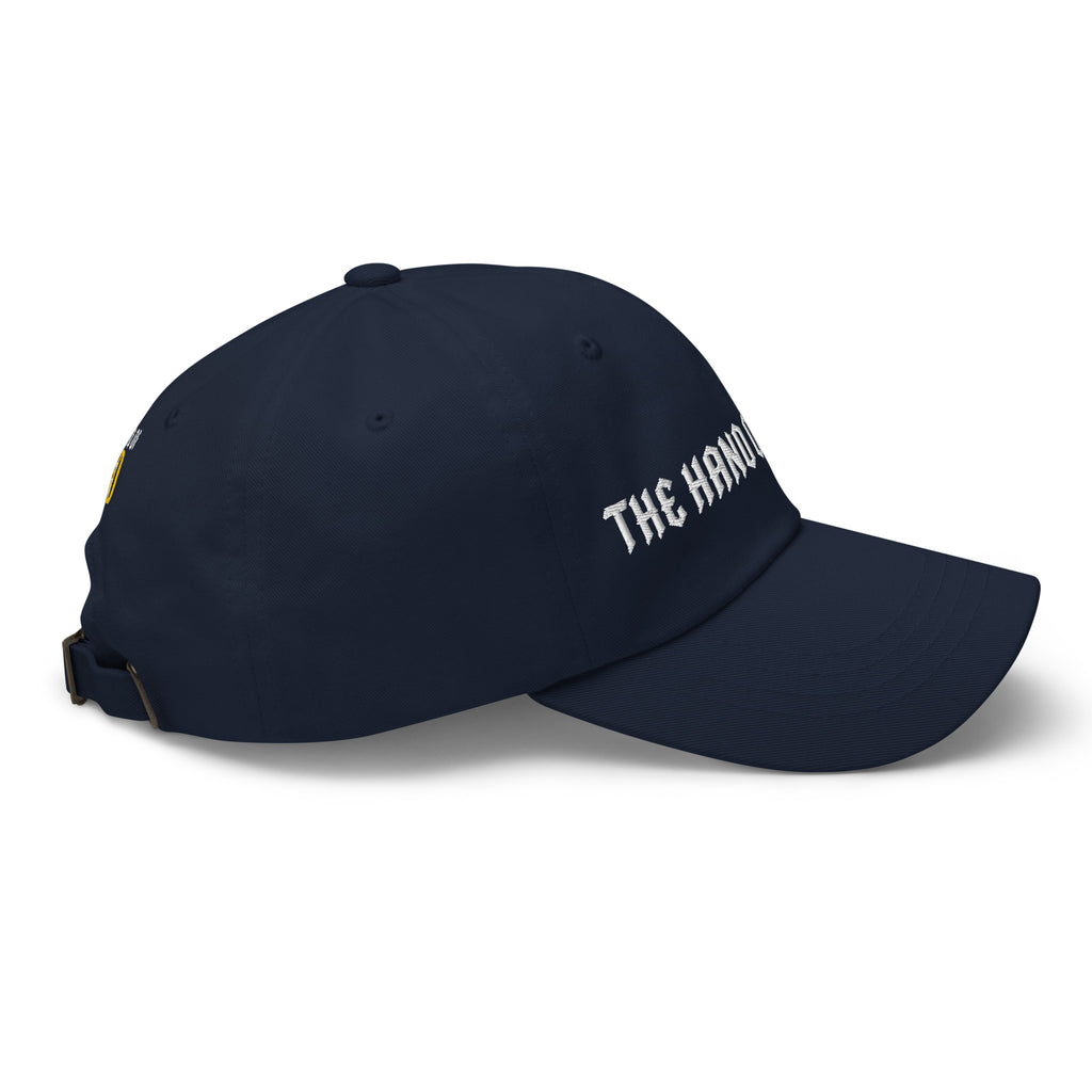 Back/detail view of The Hand of OG Embroidered Dad Hat hat