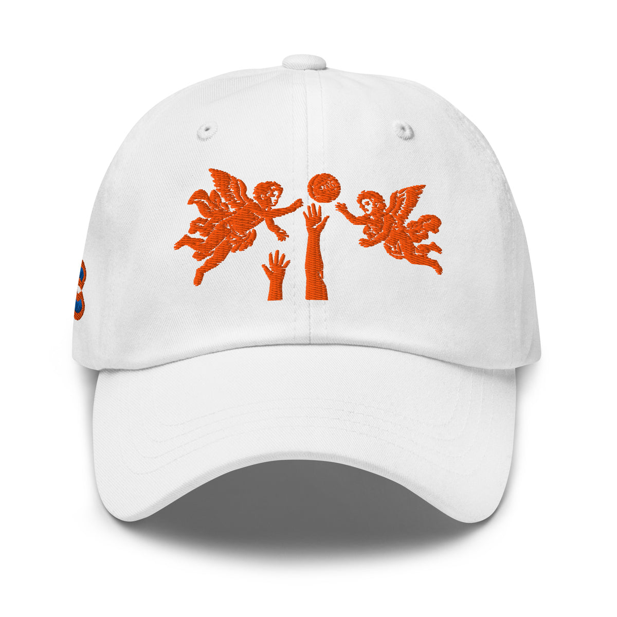 Back/detail view of The Hand of God & Angels Classic Dad Hat hat