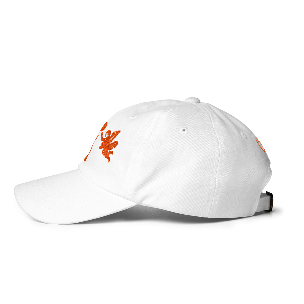 Back/detail view of The Hand of God & Angels Classic Dad Hat hat