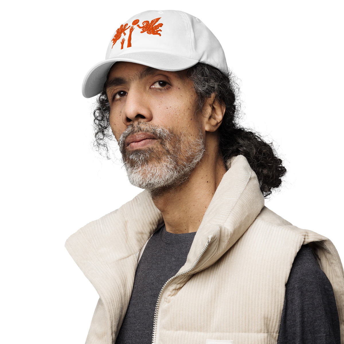 Back/detail view of The Hand of God & Angels Classic Dad Hat hat