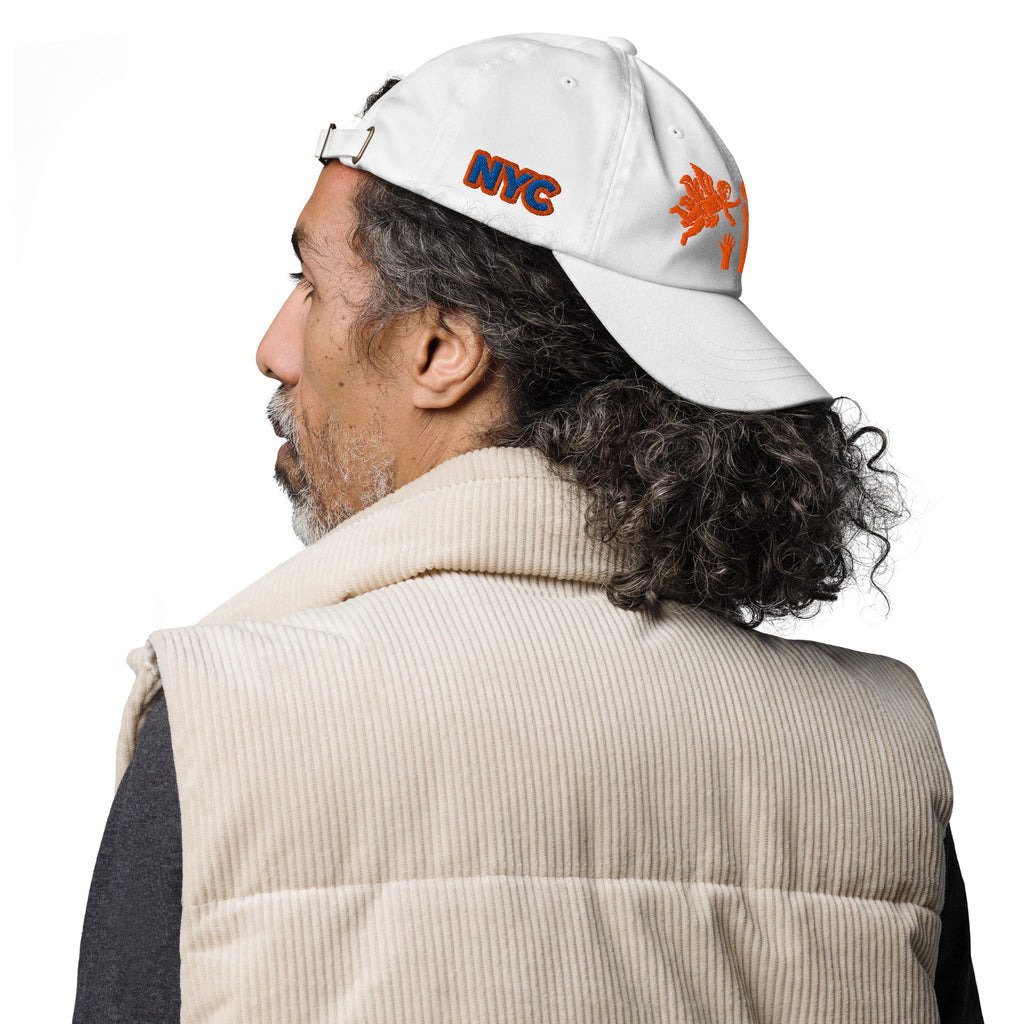 Back/detail view of The Hand of God & Angels Classic Dad Hat hat