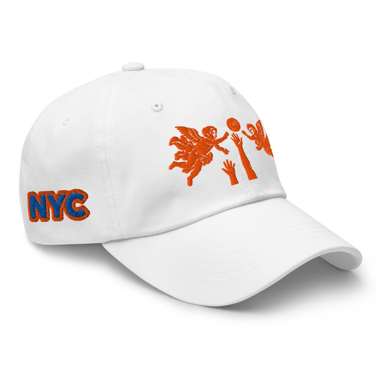 Back/detail view of The Hand of God & Angels Classic Dad Hat hat