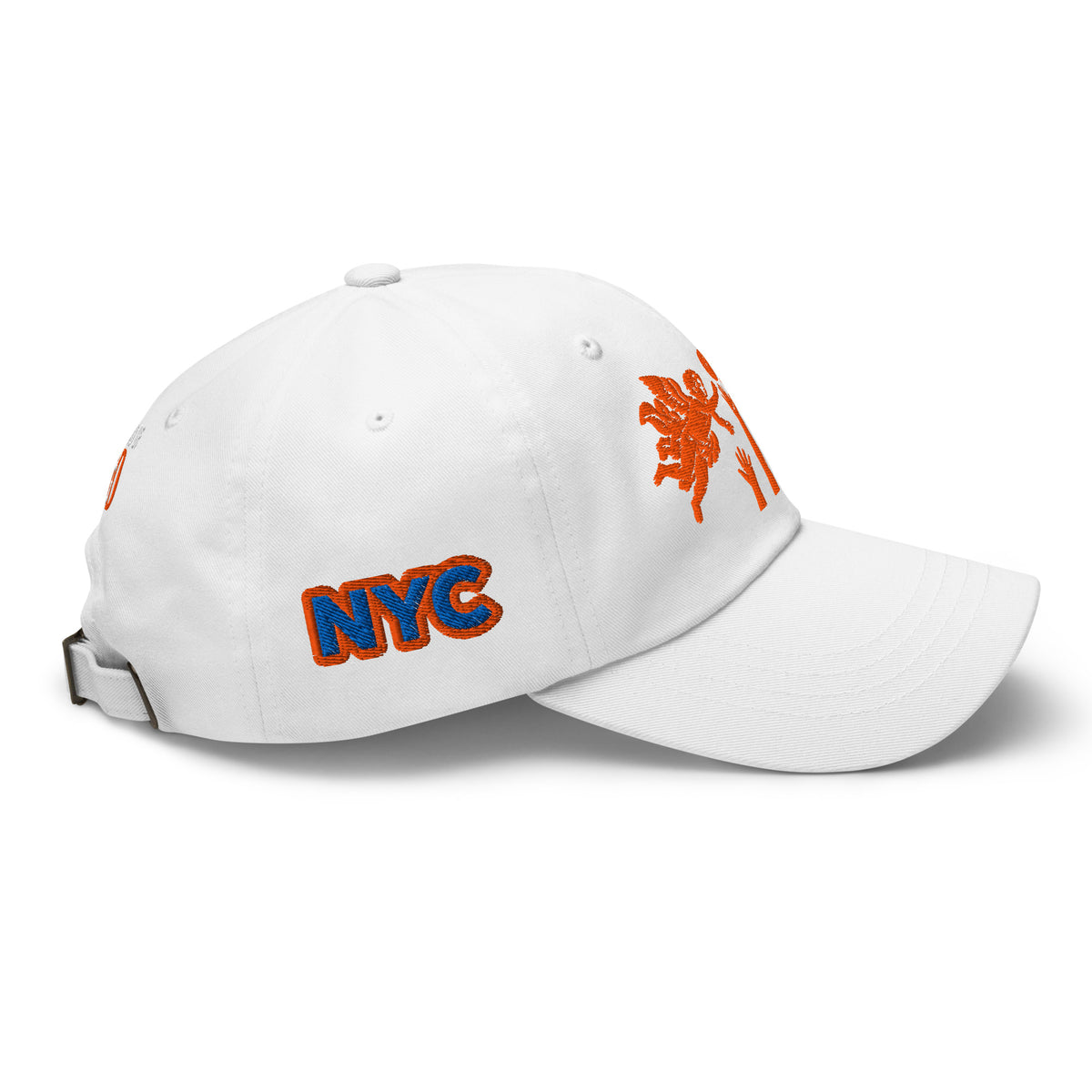 Back/detail view of The Hand of God & Angels Classic Dad Hat hat
