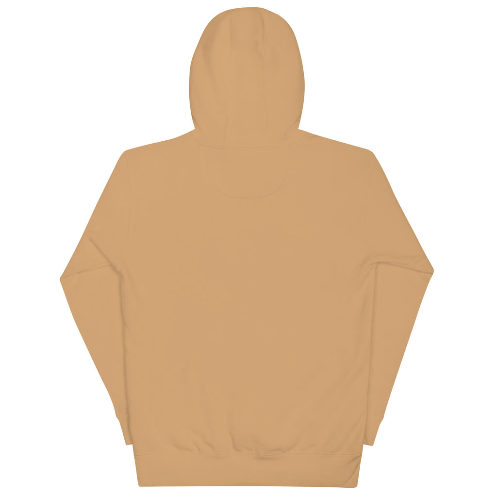 Back/detail view of Gravy Athletics Vintage Varsity Unisex Hoodie graphic hoodie