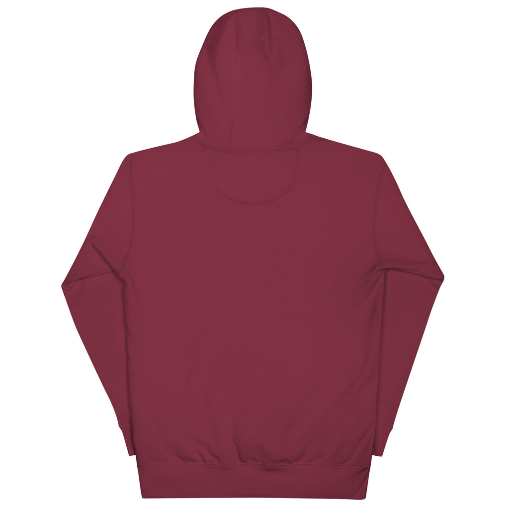 Back/detail view of Gravy Athletics Vintage Varsity Unisex Hoodie graphic hoodie