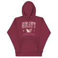 Front/product view of Gravy Athletics Vintage Varsity Unisex Hoodie graphic hoodie