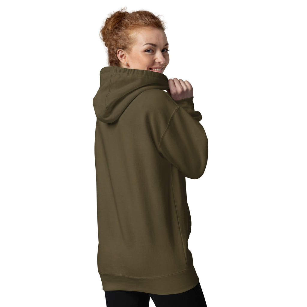 Back/detail view of One Day or Day One – Premium Unisex Pullover Hoodie (Motivation Quote) graphic hoodie