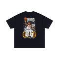 Front/product view of Hand of OG (God) New York Basketball Unisex Oversized Cotton T-Shirt graphic T-shirt
