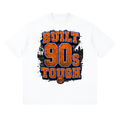 Back/detail view of Built 90s Tough NYC Basketball - Streetwear Loose Drop Shoulder graphic T-shirt