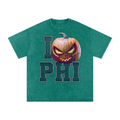 I PHI Pumpkin — Philadelphia Halloween Oversized Distressed Tee (90s Bootleg)