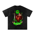 Front/product view of I ❤️ … MYSELF — Renaissance x Street Graffiti Distressed Oversized graphic T-shirt