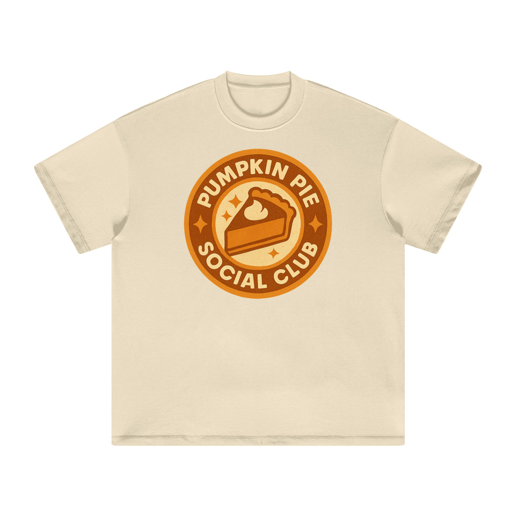Front/product view of Pumpkin Pie Social Club – Heavyweight Earth-Tone T-Shirt graphic T-shirt