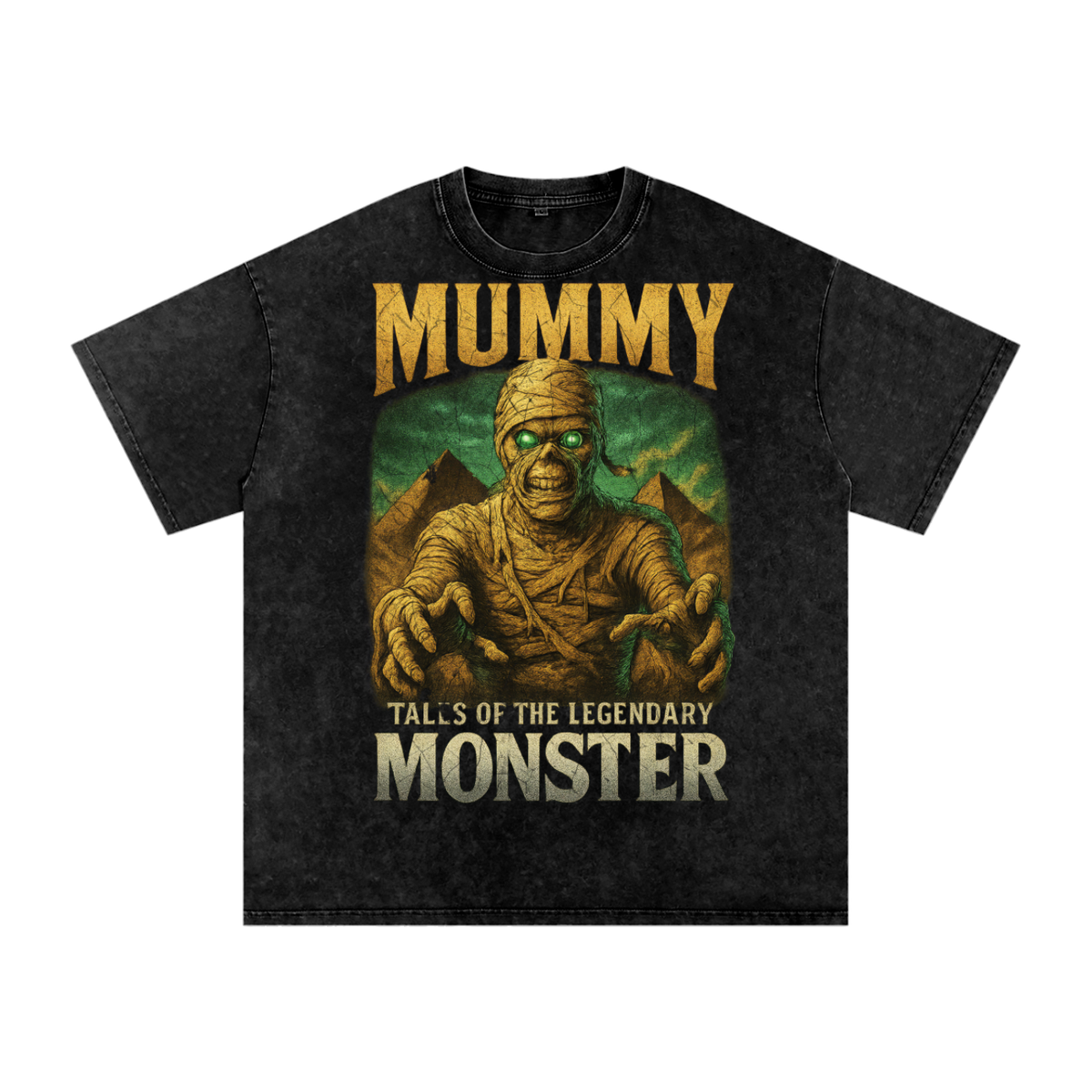 Front/product view of Mummy 90s Bootleg Vintage Oversized T-Shirt graphic T-shirt