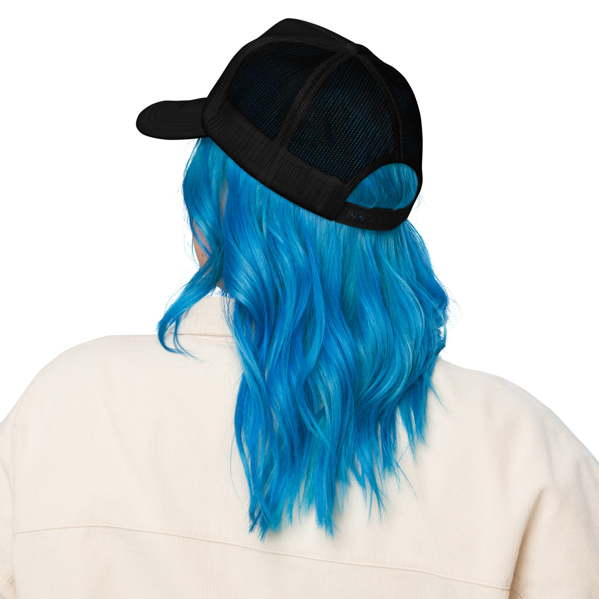 Back/detail view of The Hand of OG (God) Foam Trucker Hat hat