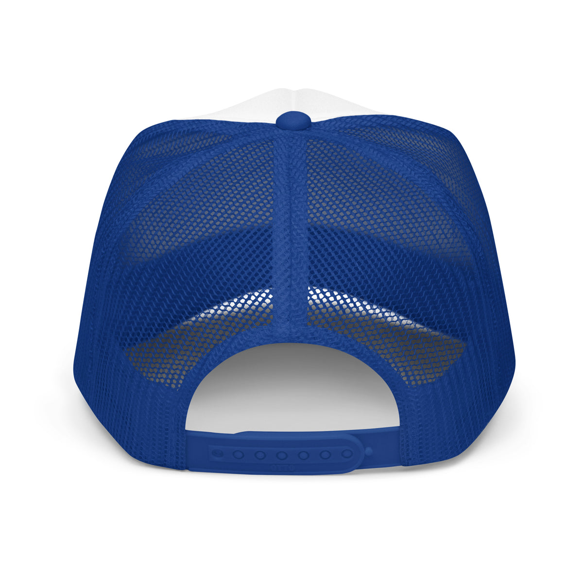 Back/detail view of Hand of OG Angels Above Foam Trucker Hat hat
