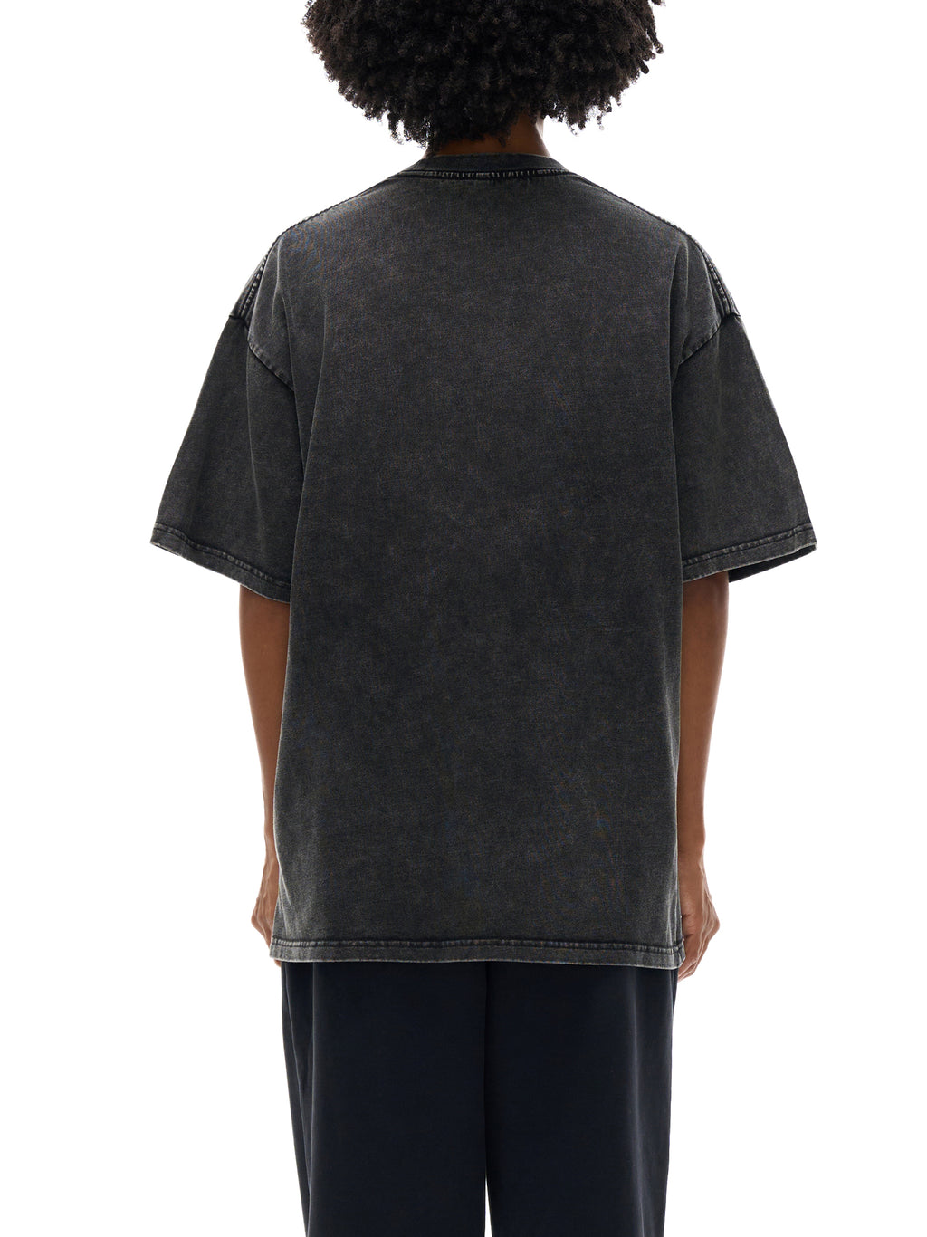 Back/detail view of I ❤️ … MYSELF — Renaissance x Street Graffiti Distressed Oversized graphic T-shirt