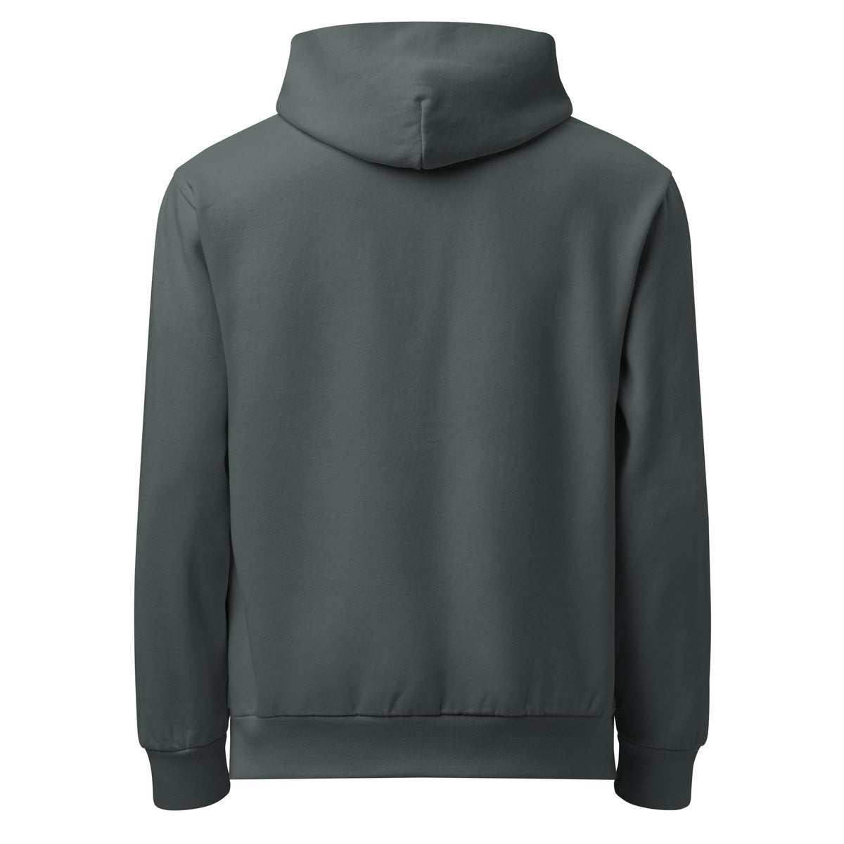 Back/detail view of Thankful for Coffee (and Pie) – Urban Garment-Dyed Hoodie (Oversized) graphic hoodie