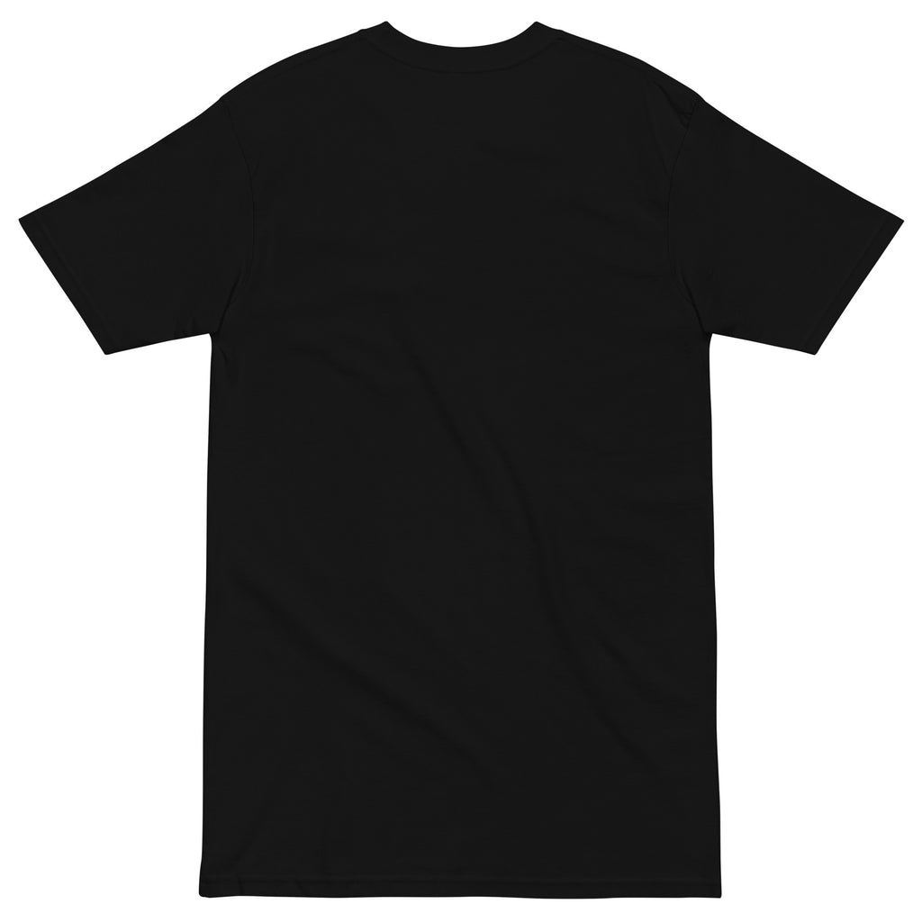 Back/detail view of Thanksgiving Calories Don’t Count – Men’s Premium Heavyweight Tee graphic T-shirt