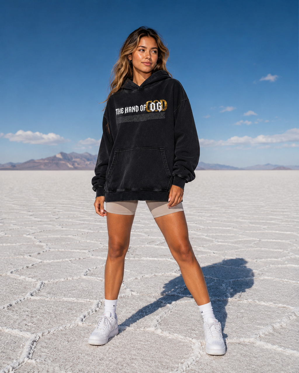 The Hand of OG Snow Washed Loose Cotton Hoodie
