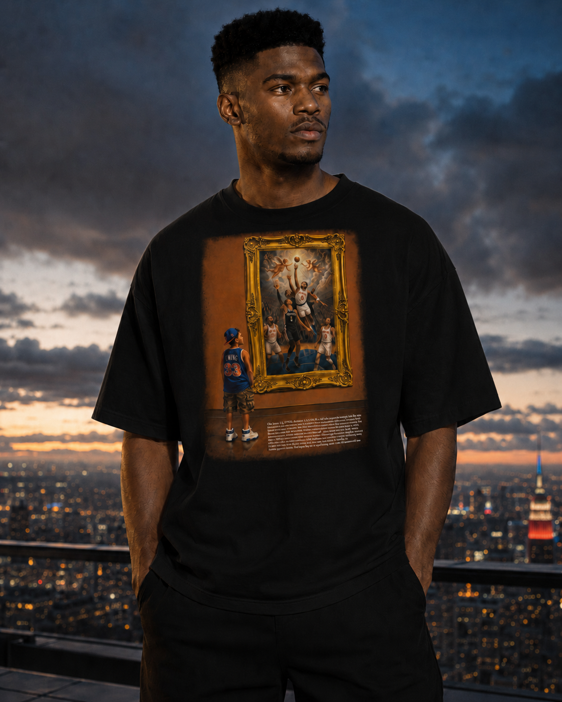 The Hand of God Museum Art Unisex Oversized Cotton T-Shirt