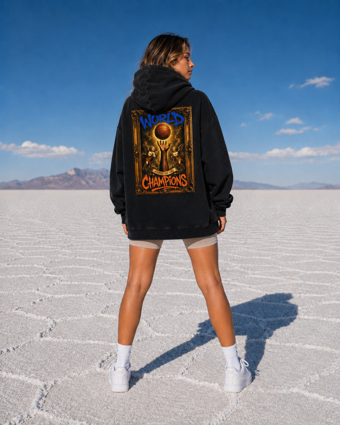 The Hand of OG Snow Washed Loose Cotton Hoodie