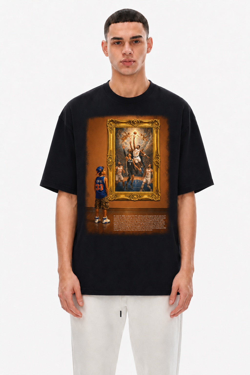 The Hand of God Museum Art Unisex Oversized Cotton T-Shirt