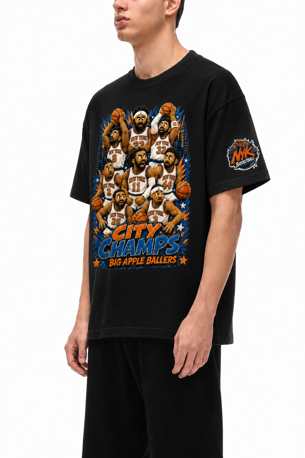 Big Apple Ballers Puppet Style - Unisex Oversized Cotton T-Shirt