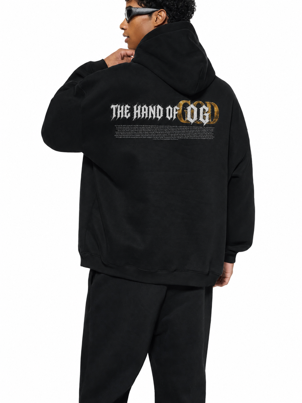 Hand of OG Heavenly Anime Art Oversize Fleeced Hoodie