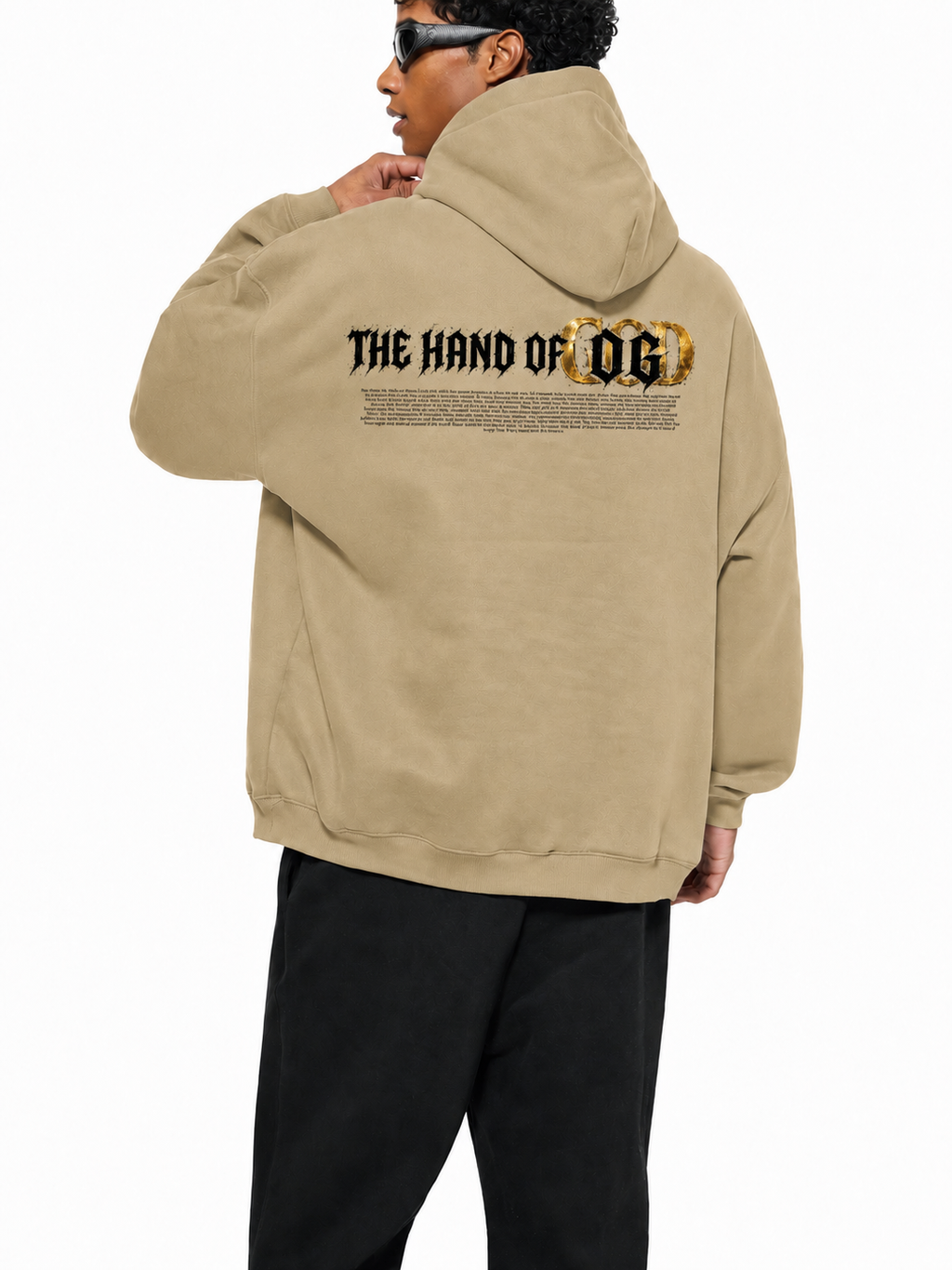 Hand of God Heavenly Anime Art  Oversize Fleeced Hoodie