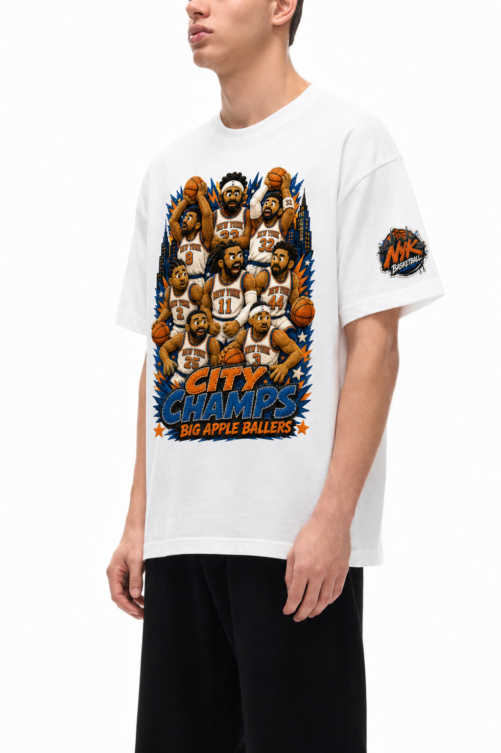 Big Apple Ballers Puppet Style - Unisex Oversized Cotton T-Shirt