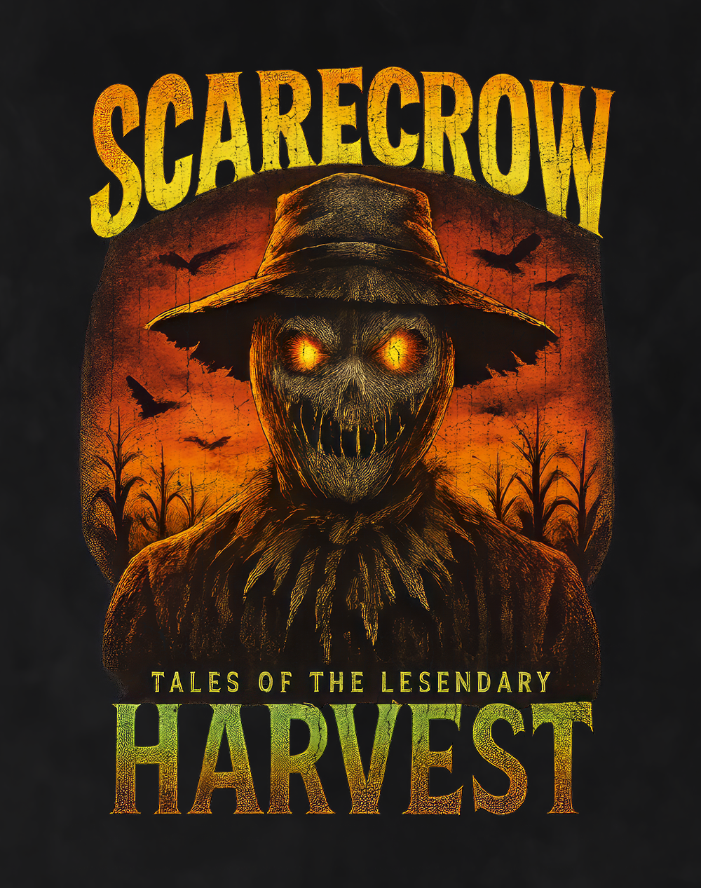 Back/detail view of Scarecrow 90s Bootleg Vintage Oversized T-Shirt graphic T-shirt