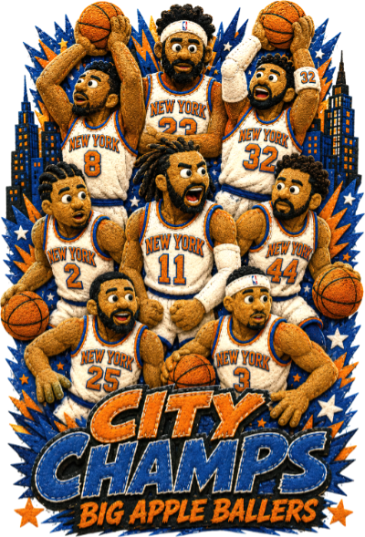 Big Apple Ballers Puppet Style - Unisex Oversized Cotton T-Shirt