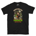 Haunted House Staff Sister “Horror Show Coordinator” Unisex T-Shirt with Horror Show Coordinator front design and matching SISTER back graphic for Halloween family outfits
