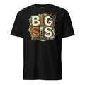 BIG SIS Halloween monster name Unisex T-Shirt in Black with spooky front lettering and blank back