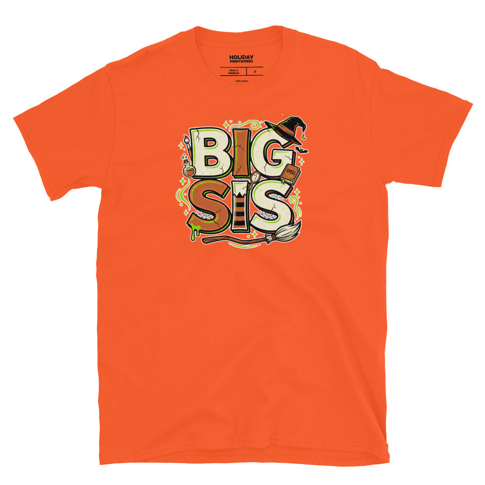 BIG SIS Halloween Monster Name Unisex T-Shirt