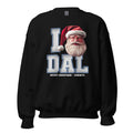 Back/detail view of I DAL Santa — Dallas Football Crewneck Sweatshirt graphic sweatshirt