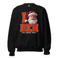 Back/detail view of I DEN Santa — Denver Football Crewneck Sweatshirt graphic sweatshirt