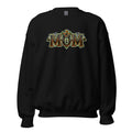 MOM Halloween monster name Unisex Sweatshirt in Black with spooky front lettering and blank back