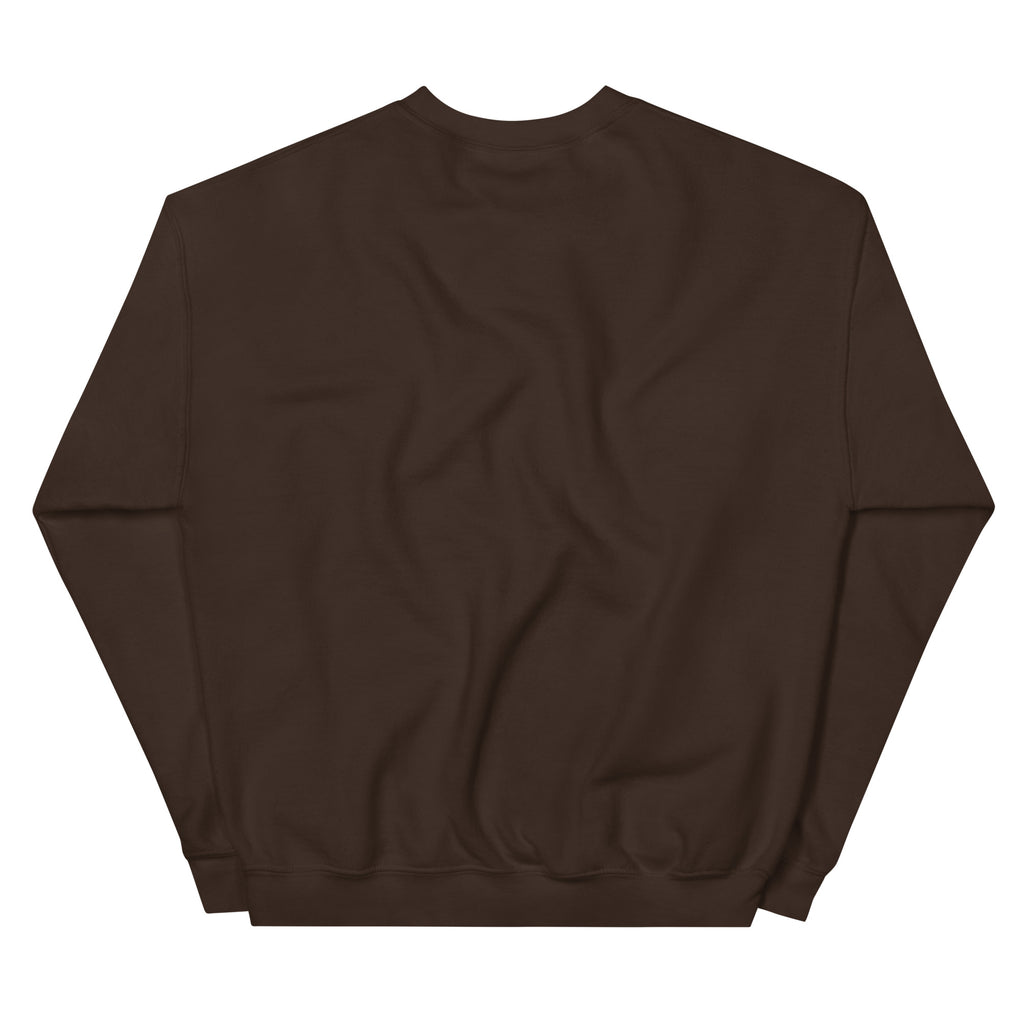 Back/detail view of Leftovers Are My Love Language – Funny Thanksgiving Crewneck graphic sweatshirt