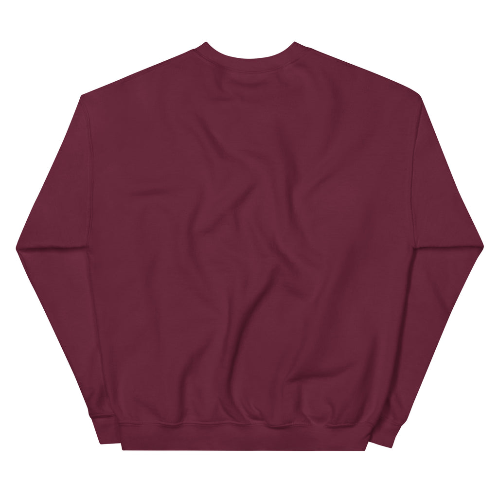 Back/detail view of Leftovers Are My Love Language – Funny Thanksgiving Crewneck graphic sweatshirt
