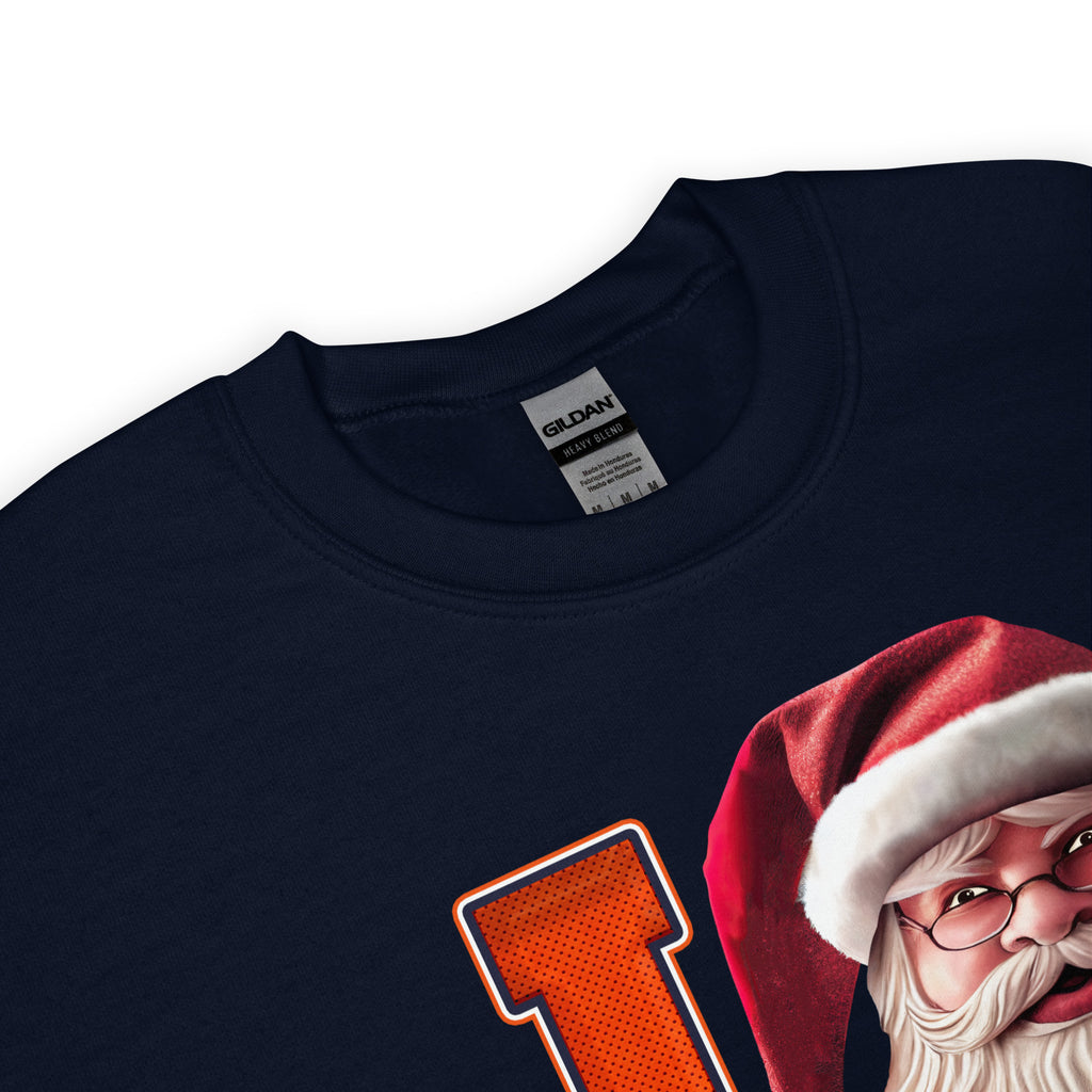 Back/detail view of I DEN Santa — Denver Football Crewneck Sweatshirt graphic sweatshirt