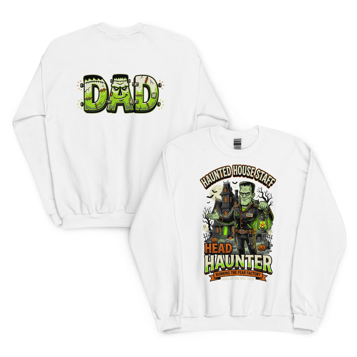 Haunted House Staff Dad “Head Haunter” Unisex Sweatshirt