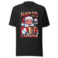 Front/product view of Sleigh Fuel: Full-On Caffeine – Christmas T-Shirt - Unisex t-shirt graphic T-shirt