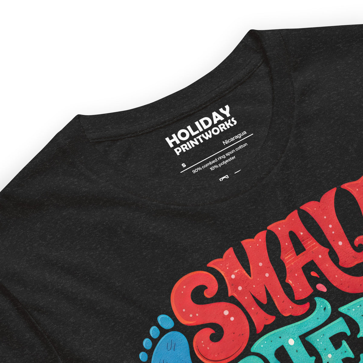 Back/detail view of Small Steps Big Results – Unisex Staple T-Shirt (Motivation Quote) graphic T-shirt