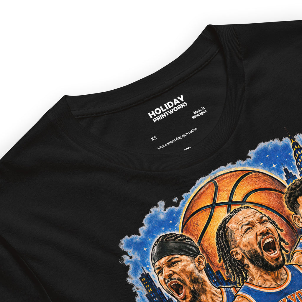 Back/detail view of New York Basketball 2026 World Champions Unisex t-shirt graphic T-shirt