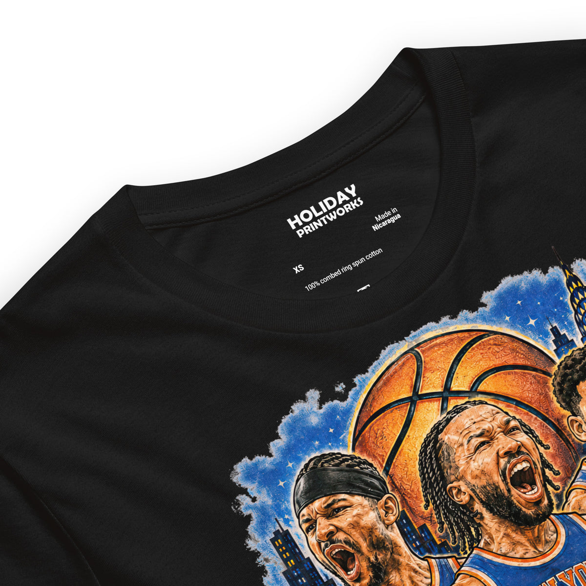 Back/detail view of New York Basketball 2026 World Champions Unisex t-shirt graphic T-shirt