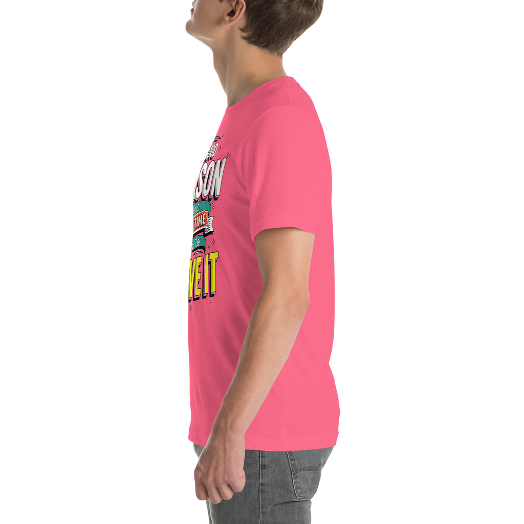 Back/detail view of Be a Good Person (Don’t Waste Time Trying to Prove It) graphic T-shirt