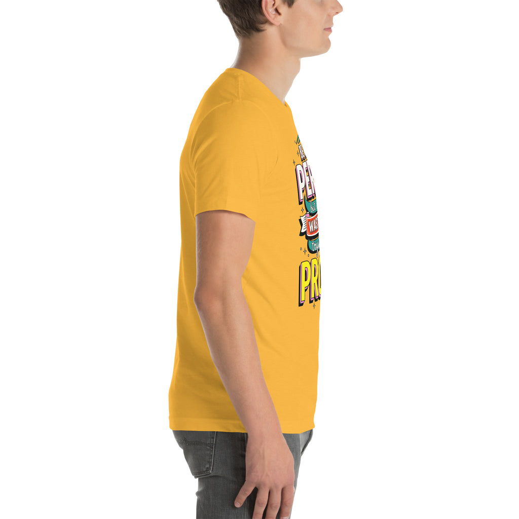 Back/detail view of Be a Good Person (Don’t Waste Time Trying to Prove It) graphic T-shirt