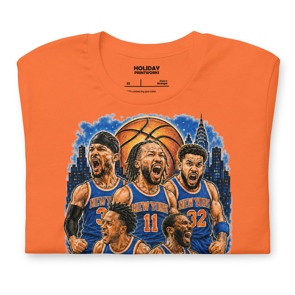 Back/detail view of New York Basketball 2026 World Champions Unisex t-shirt graphic T-shirt